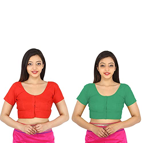 Image of Namita Women's Rubia Cotton Solid Half Sleeve Blouse