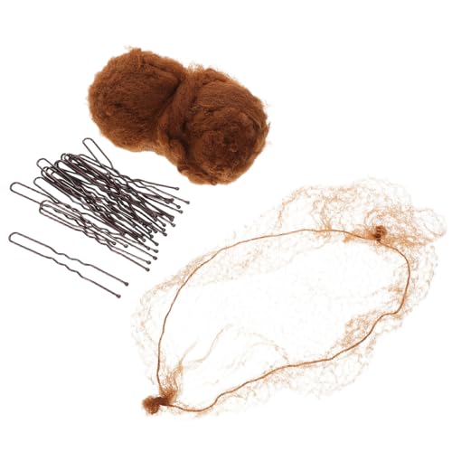 FOMIYES Performances Professional Hair Bun Covers for Women Ballet Hair Nets Clip for Updos