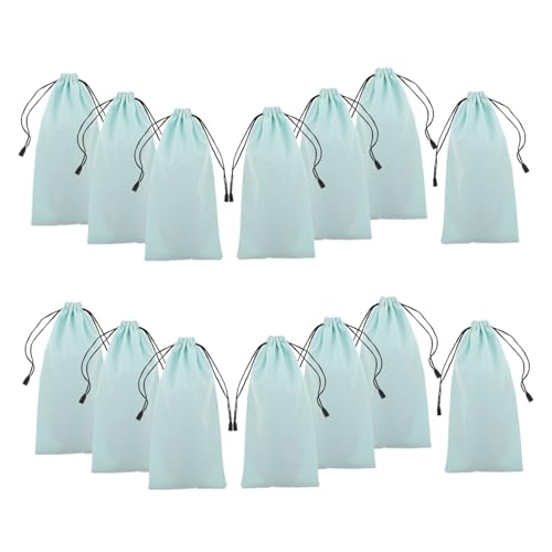 LOEFLIFA 16個スキーゴーグル収納袋 軽量ソフト製巾着ポーチ 防塵保護ケース ほこり 傷防止 多用途サングラスメガネ対応 滑雪眼鏡用オーガナ