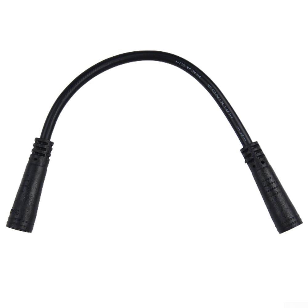 Jumplushion 3 Pin Extension Cable for E-Bike Thumb Throttle Sensor Waterproof Connector Wire Compatible with for 01B 02B HD Drive Conversion Kit System Black 17cm