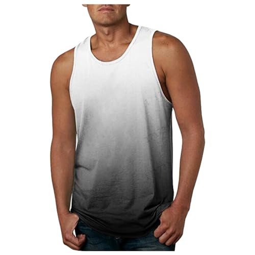 Mode 3D dégradé de couleur sur ce t-shirt de sport décontracté col rond homme