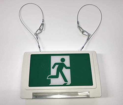 Weatherproof Exit Sign Combo with Green Letters