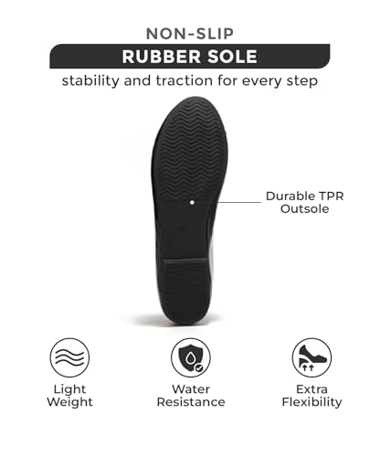 Project Cloud Memory Foam Ballet Flats Shoes for Women Footwear and Lightweight Casual Flats for Women - Non Slip Comfortable Ballet Shoes (Ellison)4