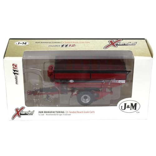 Spec Cast 1/64 Red J&M 1112 X-Tended Reach Grain Cart miniatura 5