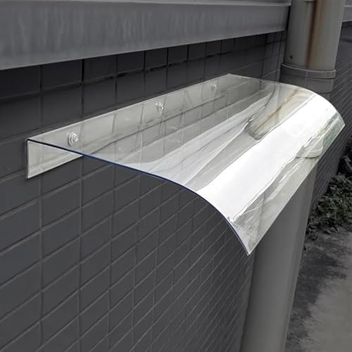 Tettoia trasparente in policarbonato per porta, tenda da sole per