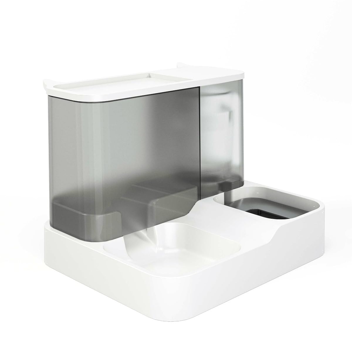 WJTZLBNSUY Automatic Pets Feeder and Water Dispenser Set Suitable for Cats and Small Dogs Easily Clean (Gray)