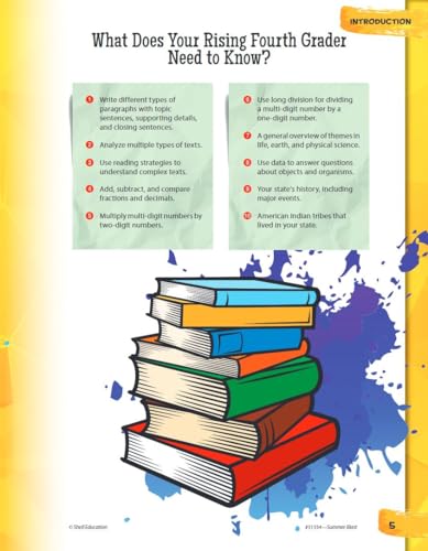 Summer Blast: Getting Ready for Fourth Grade - Full-Color Workbook for Kids Ages 8-10 - Reading, Writing, Art, and Math Worksheets - Prevent Summer Learning Loss - Parent Tips - Image 4