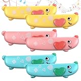 Lukmaa 6 Pcs Harmonica for Kids Beginners Toddler Musical Instruments Toys 16 Hole Harmonica Set Easy-to-learn Key of C Cute Dog Colored Mouth Organ Educational Toys for Baby Girl Boy over 3 Years Old