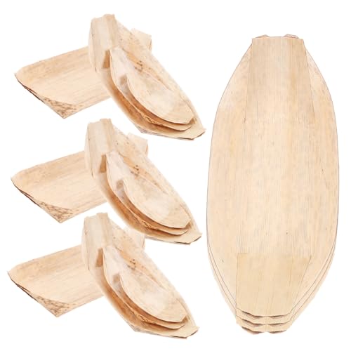 40 platos desechables para sushi y snacks miniatura 5