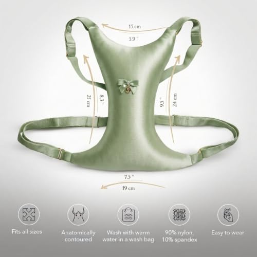Image of Intimia Breast Pillow Chest Wrinkles Prevention and Breast Support (Sage Green)
