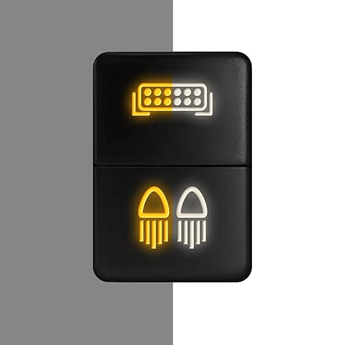 [LIGHTBAR/Reverse Light] Dual Function/Dual Color Push Button Replacement for Toyota