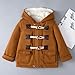 Kids Toddler Cotton Winter Coat Kids Girls Boys Fashion Horn Button Jacket Fleece Lined Thicken Outerwear with Pocket