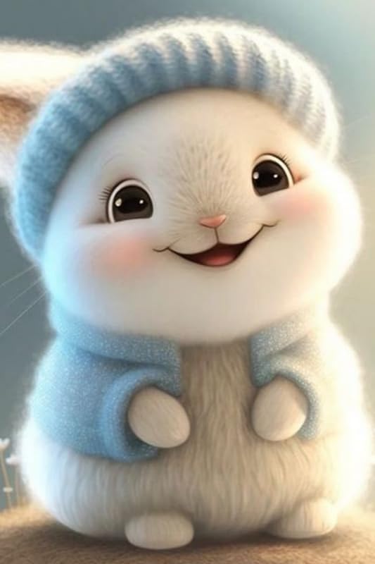 Bunny Rabbit Poster for Room Wall Decoration, Unframed, Size - 12 X 18 Inches || K2C P16161