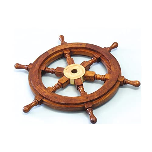 Vectis - Rueda de timón de madera, diámetro de 32 cm Cover