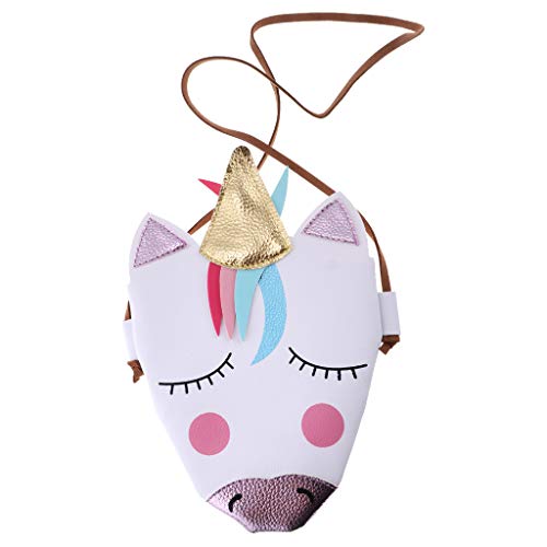 gazechimp Bolsa Em Forma De Unicórnio, Bolsa De Ombro Para Meninas, Sacola 3D Fofa Com Ombro