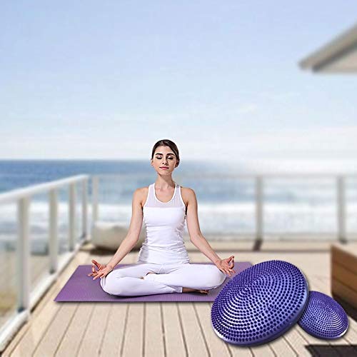 Qiuge Équilibre Plate Fitness Yoga Coussin d'air Rehabilitation appareils d'entraînement de réadaptation Cheville Douce Pédale équilibre Coussin Plaque de Massage Anti-déflagrante Ingxijie1ha
