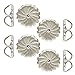 .925 Sterling Silver Earring Swirl Backs (X-Large Size 9.2x9.4mm) w/Anti-Tarnish (8Pcs/4Pairs)