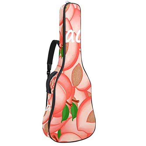 Housse imperméable pour guitare acoustique avec double bandoulière et poche Rose pêche, Multicolore 09, 42.9×16.9×4.7 in… - Les Beatles, Paul McCartney, John Lennon, RIngo Starr, George Harrison Housse imperméable pour guitare acoustique avec double bandoulière et poche Rose pêche, Multicolore 09, 42.9x16.9x4.7 in…