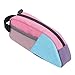 RiToEasysports Bike Bag, Water Proof Color Blocking 0.8L Capacity Top Tube Triangle Frame Bag for Mountain Road Bikes (Blue Pink Purple)