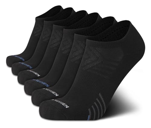 Van Heusen Mens Low Cut Socks - 6 Pack Moisture Wicking Performance Stretch Breathable Athletic Ankle Socks for Men (6-12.5)