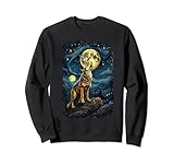 Lobo ibérico aullándole a la luna,, canis lupus