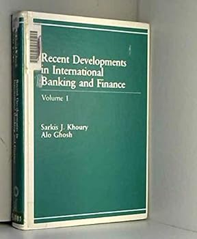 Hardcover Recent Developments in International Banking and Finance Book