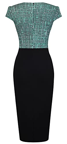HOMEYEE Vestito a Matita da Donna con Scollo a V a...
