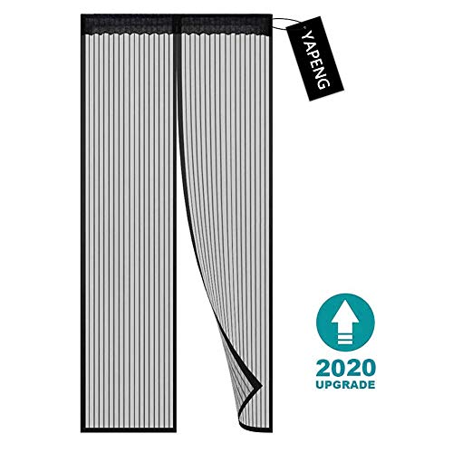 YAPENG Magnetic Screen Door Heavy Duty Bug Mesh Curtain with Powerful Magnets