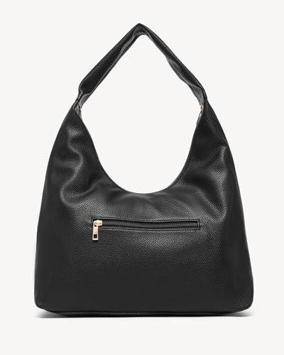 Image of NEWBELLA Small Shoulder Bags for Women - Trendy Underarm Purse & Crossbody Handbag for Daily Commute & Evening (Black-3)