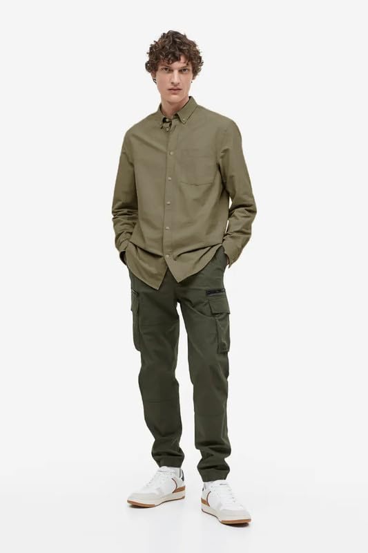 Image of BE ACTIVE Men's Oxford Cotton Lycra Casual Shirt || Men Stylish Shirt || Full Sleeves || Simple Shirt for Men || Timeless Style & Comfort