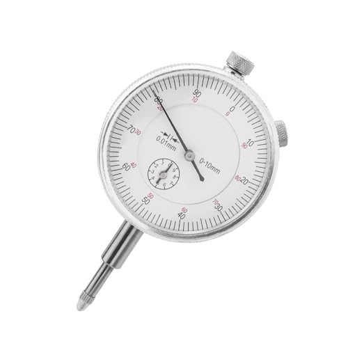 Bestgle Indicador de Dial,Reloj Comparador de Alta Precisión,Reloj comparador métrico, Reloj Comparador Mecánico para Ajuste de Mecanizado, Corrección de Dispositivos