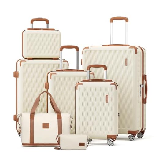 Best luggage brands luxury 7-Piece Hard Shell Luggage Set