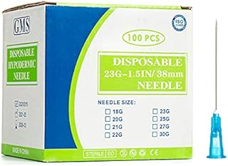 100 Pcs 23G-1.5IN/ 38mm Stainless steel Dispensing Accessories, Individually Sealed