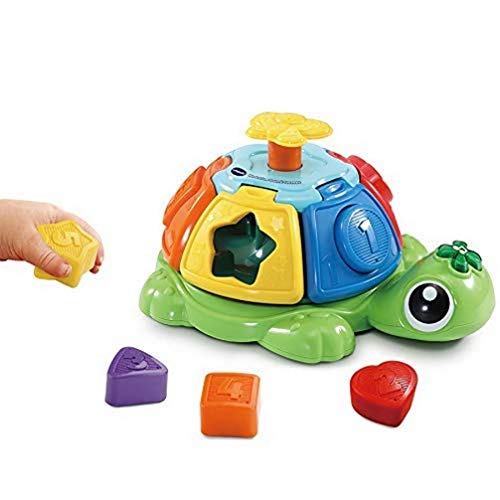 VTECH- Tortue TOURNI Baby Jouet Premier Age, CLASSEUR DE Formes, 80-602405, Multicolore - Version FR