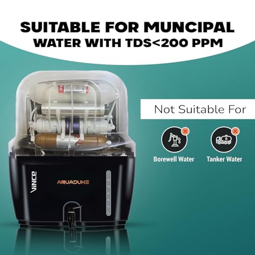 Image of Copper UV Water Purifier with UV, UF 12L Munciple corporation water having TDS below 200 PPM (NO RO, NO Booster Pump, No Taste Change)