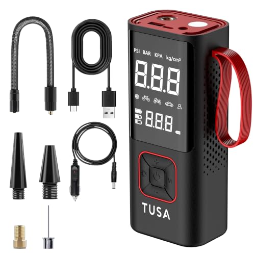 Tusa Storm X Cordless Tyre Inflator - 150PSI, Red - Image 2