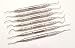 Dental Periodontal Gracey Curettes 1/2 3/4 5/6 7/8 9/10 11/12 13/14 Double Ended Set of 7 Stainless Steel Handles CE