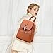 BOYATU Genuine Leather Backpack Purse for Women: Fashion Soft BackPacks Bag - Anti theft Travel Shoulder Handbag (Brown)
