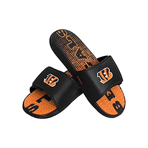 Image of FOCO New Orleans Saints NFL Mens Gradient Wordmark Gel Slide