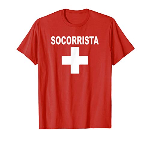 Socorrista Uniforme Salvavidas Emergencia Socorrismo Camiseta