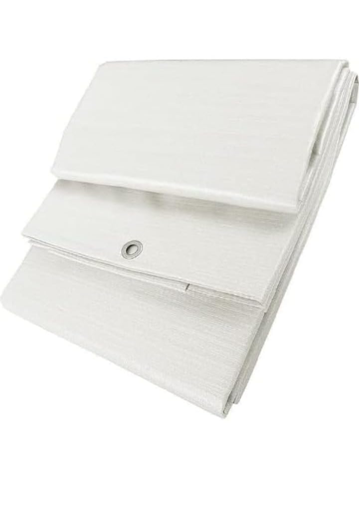 Toldo Reforzado Impermeable, Lona Multiusos con Ojales, 90 Gramos, Multicolor (Blanco, 2X3) - 2