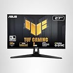 ASUS TUF Gaming 27” 1440P HDR Monitor (VG27AQ3A) – QHD (2560 x 1440), 180Hz, 1ms, Fast IPS, 130% sRGB, Extreme Low Motion Blur Sync, Speakers, Freesync Premium, G-SYNC Compatible, HDMI, DisplayPort