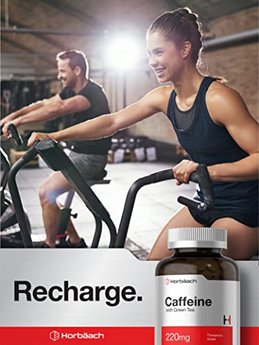 Caffeine Pills 200Mg With Green Tea | 500 Tablets | Vegetarian, Non-Gmo & Gluten Free | By Horbaach #TOP5