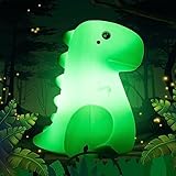 SANKEDOU Dinosaur Night Light for Kids, Touch Sensor Silicone 7 Colors Changing Room Decor for Boys...