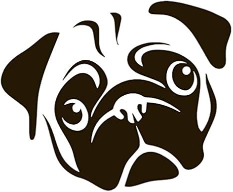 Pug vinyl sticker Outlet