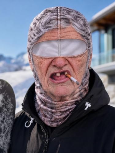 Old Man Ski Mask Balaclava Face Mask，3D Funny Realistic Halloween - image 3