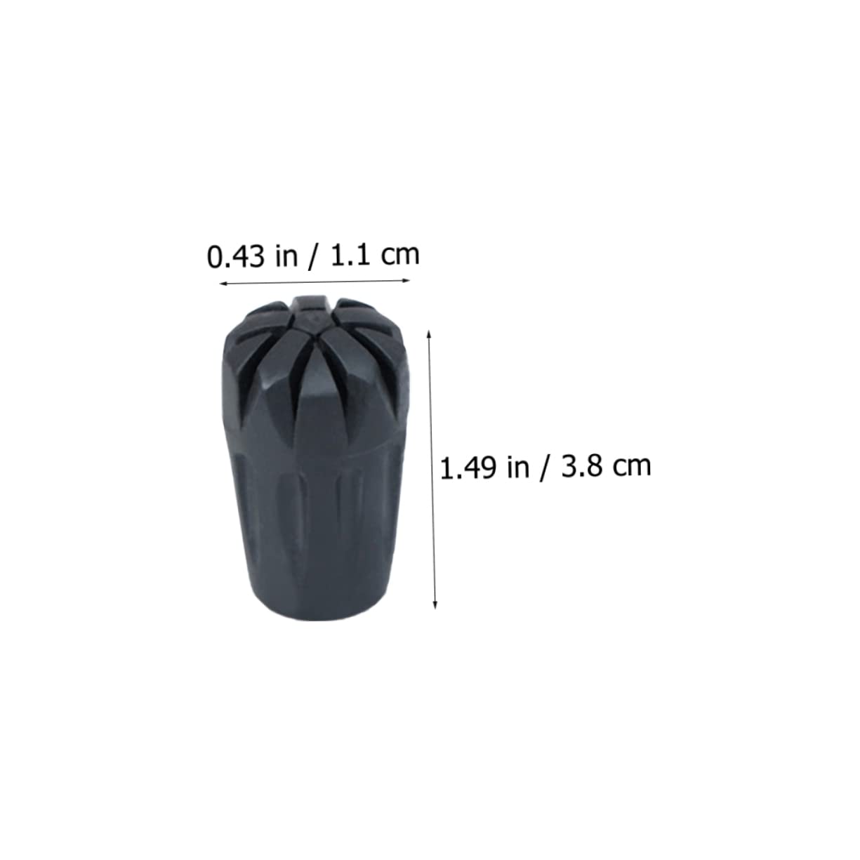 Mipcase 8 Ensembles Ensemble D'Embouts De Bâtons De Randonnée Protections D'Embouts De Bâtons De Randonnée Coussin De Marche Pliable Accessoires De Marcheur 8 pièces * 8