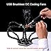 Helping Hands Soldering Station Magnifier Tool Third Hand for Desoldering, Electronics Repair, Jewelry Making, Magnifying Lamps for Fine Work, Solder Fan to Eliminate Welder Fumes
