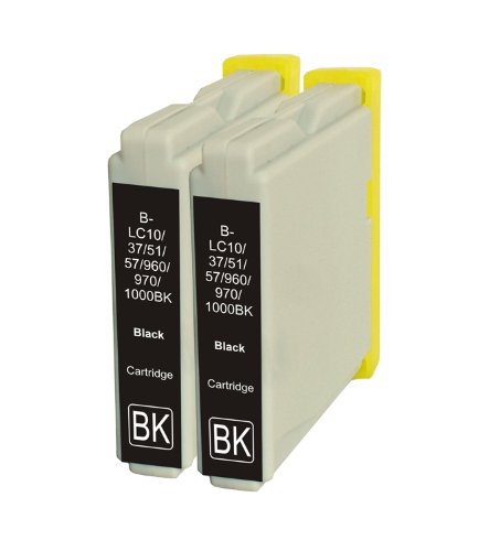 2 Pack. Compatible Cartridges for Brother LC-51. Includes 2ea LC-51 Black.