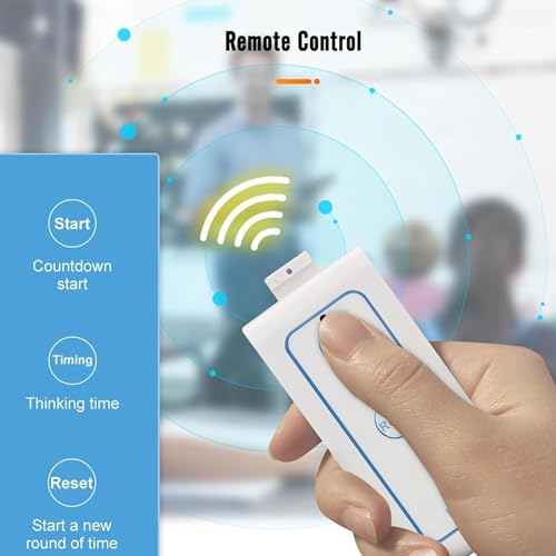 Sistema inalámbrico de juego de preguntas con múltiples zumbadores, ampliable para programas de juegos interactivos, concursos escolares y trivia de fiesta